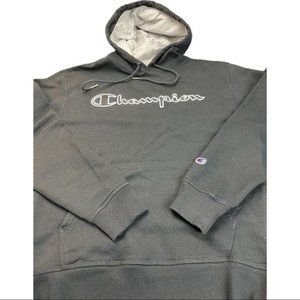 Champion Hoodie Mens Black Size Medium